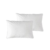 At Home Homewares Pack of 2 Standard Machine Washable Feather Pillows 45 x 70 13 cm V442-STT-PILLOW-TWINFEATHER-WHITE-ST