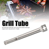 4pcs Adjustable Telescopic Stainless Steel Pipe Tube Burners BBQ Grill Parts Replacement V1294-YM0901-3118200064111