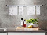 Ticket Holder for Restaurant, Check Rack Restaurant Order Receipt Holder Rail Slide V1192-AZ-W-20803