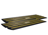 Curb 2 Pack, 6.5 cm Rise, Rubber Driveway Ramps, Heavy Duty 15 tons Weight Capacity Threshold V952-ZXDBLYPDGB2483DSGV0