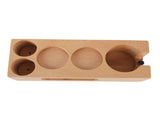 Wood Coffee Filter Tamper Holder Wooden Coffee Tamper Mat Stand for Home Cafe Restaurant Hotel V1294-YM0521-3118230076011