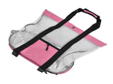 Beach Bags Mesh Cotton Oversized Storage Tote Bags for Beach Picnic Barbecue Camping Pink V1294-YM0523-3117210212411