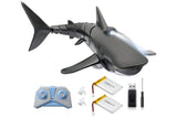 2.4G Remote Control Shark Toy RC Simulation Shark for Swimming Pool Gray V1263-JX-7293-2
