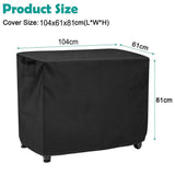 Waterproof Outdoor Prep Movable Dining Cart Pizza Oven Patio Grill Table Cover 104*61*81Cm Smile V1189-LWWAL-20260327-04457