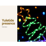 2.1M Christmas Lights 631 LED Train Motif Light Decorations Jingle Jollys XMAS-MOT-D-TRAIN-MC