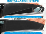 sunshade car baby child, 2 pieces with UV protection, universal window rear side net for children V1189-LC-QP-00164