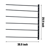 Wall Mounted Saddle Rack, 30.9 x 29.9 x 5.5 in, Swing Out Saddle Holder, Six Tiers Horse Saddle V952-MAJWBSXXLC30M0FEBV0