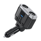CHOETECH TC0020 45W 2 Sockets + 2x USB-C + 1x USB-A Cigarette Lighter Splitter V28-ELECHOTC0020
