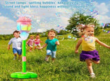 Glow Burst Bubble Fountain Magic Jet Bubble Machine, Automatic Bubble Machine with Lights & Music, V1369-AZ3-W-13533