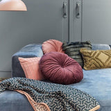 KAAT Amsterdam Mandarin Purple Round Filled Cushion 40cm Diameter V442-HIN-CUSHION-MANDARIN-PURPLE-RD