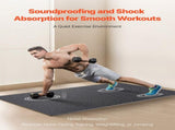 0.56 Inch Thick Gym Floor, 25 Tiles Rubber Top with EVA Foam, 25" x 25" Gym Flooring Workout V952-EVAQXJSHSDZXOXDELV0