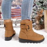 Women's Waterproof Snow Boots, Warm Fleece-Lined Winter Boots with Non-Slip Outdoor Sole for Cold V1189-LC-DG-00238