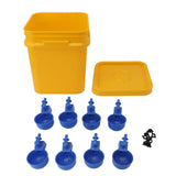 Automatic Chicken Waterer Cup with 12L Handheld Barrel Poultry Drinking Equipemnt for Goose Duck V1294-YM0706-3111230182715