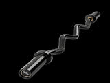 Centra Olympic Barbell Ez Curl Bar W Bar 810lbs Alloy Steel Black SP1098-BK-4FT-AU