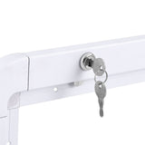 Weisshorn Caravan Table 800 x 450mm Folding Lockable White CARAVAN-TABLE-80X45-WH