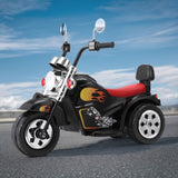 Rigo Kids Ride On Car Motorcycle Motorbike Electric Toys Horn Music 6V Black RCAR-MBIKE-HARLE-BK