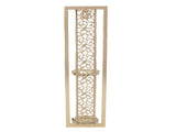 2pcs Wall Candle Holder Vintage Hollowed Candle Holder Metal Wall Art with Glass Cover for Home V1294-YM0901-3115250079011