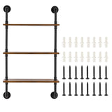 VEVOR Industrial Pipe Shelf 3 Tier 24x7.87in Wall-Mount for Kitchen Bedroom V952-JSGZWJYGHMBHHZ8X0V0
