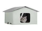 Heated Cat House, Outdoor Kitty Shelter with Adjustable Temperature and Timer, 600D Oxford Cloth V952-FWSBYMBHSNJB0APUQV3