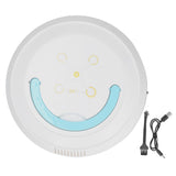 Intelligent Robot Vacuum USB Charging Household Vacuum Cleaner for Home Living RoomWhite V1294-YM0901-3113210187812