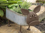 Set 2 Nested Cow Planters 45cm, 40cm V637-13256COW