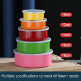 5 Piece Stainless Steel Mixing Bowl Set with Lids, Nested for Easy Storage, Ideal for Kitchen Food V1370-AZ4-19778