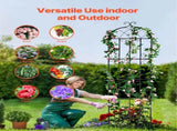 Garden Trellis for Climbing Plants, 87 x 20 in, 4 Packs Rustproof Metal Garden Flower Trellis, V952-HPJHX4JTH87W88ZO1V0