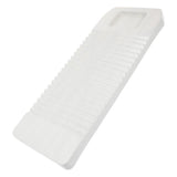 1Pc White Plastic Washboard for Laundry Home Use Wavy Surface Handheld Design V1370-AZ4-16830