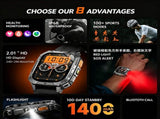 Smart Watch with Bluetooth Calling - Square Screen Fitness Tracker with 1400mAh Battery 8-10 Days V1258-SMARTWATCH-03-BLUE-CAMO