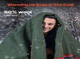Wool Camping Blanket 1.62 m x 2.23 m for Camping Hiking Travel Texture V952-LYTWLYMHFPP3SJS97V0