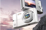 Digital Camera 4K Screen Video Camera With 32GB Memory Card-Silver V1263-JX-7688-2