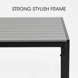 FORTIA 7pc Outdoor Dining Furniture Set, Table and Chairs Setting for Outside V219-OTDODSFOA7TA