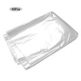 50Pcs SeE Through Clothes Dust Bags Dry Cleaning Garment Clothes Covers V1294-YM0901-JY36114-02