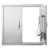 VEVOR BBQ Access Door, 610x610 mm Outdoor Kitchen Door, Stainless Steel Flush Mount Door, V952-SMMBSCJMYS245LWS1V0