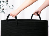 woven laundry basket, durable laundry basket, spacious laundry hamper, stylish laundry storage, V1106-123-40720