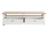 Noosa Coffee Table White Oak 2 Shelf and 2 Drawers V1150-CF24001