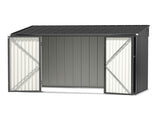 Giantz Garden Shed Galvanised Steel 3.05x1.5M Outdoor Storage Shed Workshop House Shelter SHED-FLAT-5X10-GY-ABC