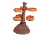Halloween Resin Pumpkin Bowls On Broom for Serving Snacks Salad Fruit Halloween Party Supplies V1294-YM0717-10351644