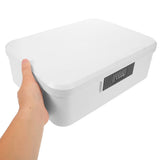 Lockable Trunk with Combination Lock, White ABS Construction for Home, Office, and Secure V1369-AZ3-W-16802
