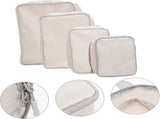 4pcs Extra Large Compression Packing Cubes Hanging Travel Organiser Bags - Polyester V1263-JX-4329
