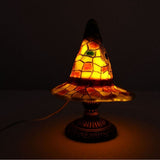 Halloween Witch Lamp, 5.9" Inspired Witch Hat Lamp, Gothic Spooky Witches Decor with Holding V1366-AZ2-W-18285