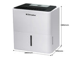 Dimplex Portable 12L Dehumidifier with Air Purifier in Black and White DC12DEPUR