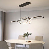 BAMDECOR A202 Modern LED Linear Pendant Lights with Dimmable LED 1.8 Meters V255-BAM-A202-1.8-BLK