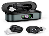 Rechargeable In-the-Ear Hearing Aids with Charging Case and LCD Display Ultra-Compact Sound V1107-CS-HLCHS