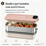 900ml Cordless Electric Heating Lunch Box, 7200mAh Battery Life, Portable & Insulated, Enjoy Hot V1385-JRFH-ZM-002