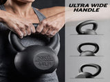 Everfit 20kg Cast Iron Kettlebell Powder Coating Flat Bottom Home Gym FIT-K-KB-IRON-20KG