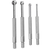 4 Pcs Steel Full Ball Type Gage Telescoping Hole Gages Set Tensile Column Mesuring Tool Silver V1370-AZ4-20406