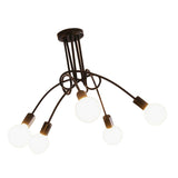 Modern Chandelier Iron Art Stylish Easy to Install Industrial Ceiling Light Fixture for Study V1294-YM0901-3119240076613