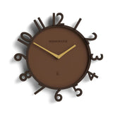 Newgate Monorail Wall Clock-Brown V398-NG-MRAIL-MB