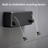 Household Telescopic Clothesline Clothes Drying Laundry Rack Rope for Balcony BathroomBlack V1294-YM0901-3117200029611